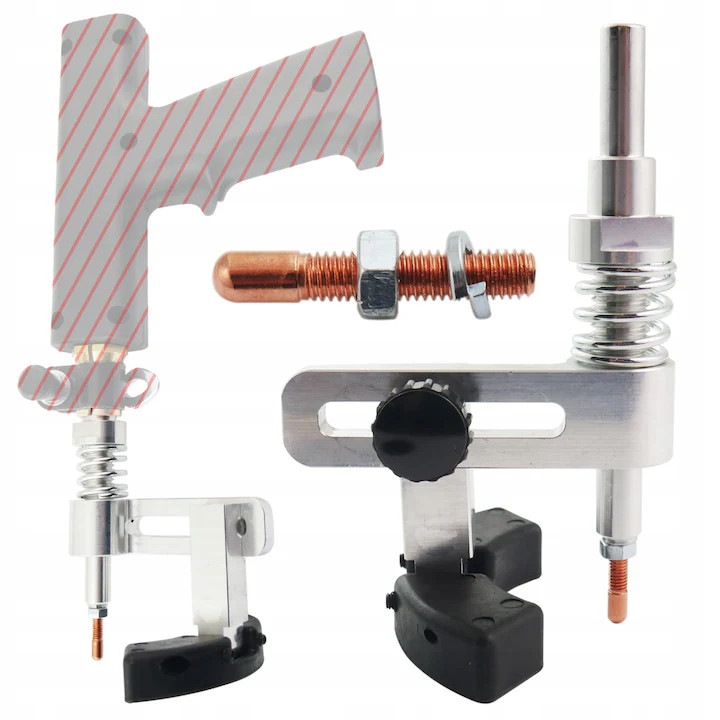 Extractor Manual Cu Electrozi, Daro Unelte, Constructie Din Aluminiu, Reglare Inaltime Electrozi, Filet: M5, Picior De Cauciuc Care Nu Zgarie Suprafata Caroseriei, Multicolor, 2 Bucati