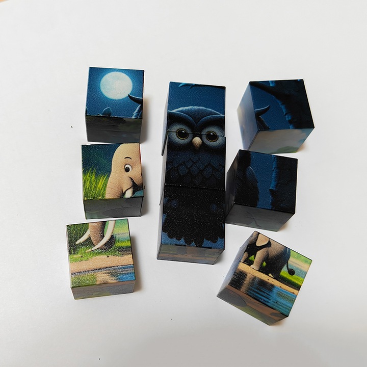 Állatos kirakó kocka, Zeller, 6 az 1-ben, 3-8 éves korig