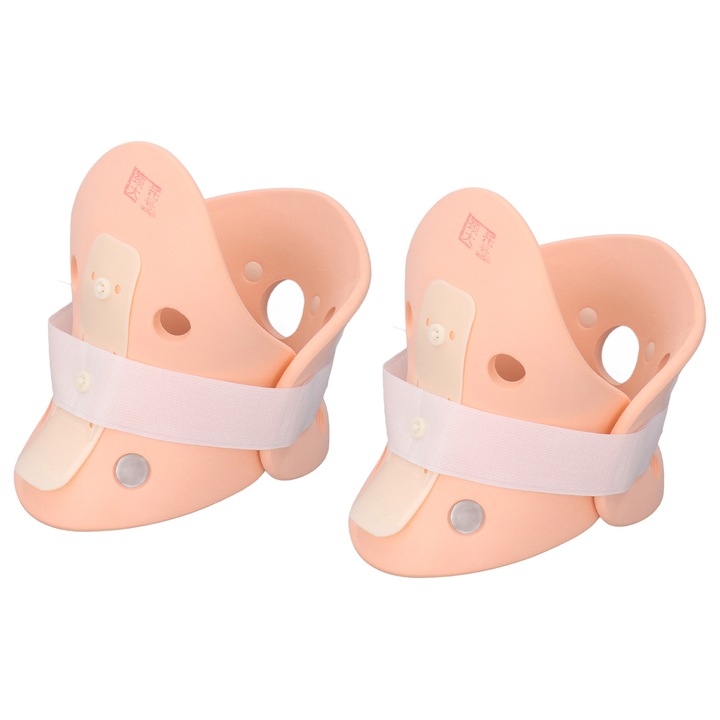 Suport cervical rigid ajustabil din plastic pentru acasa, birou, calatorii, confortabil, respirabil