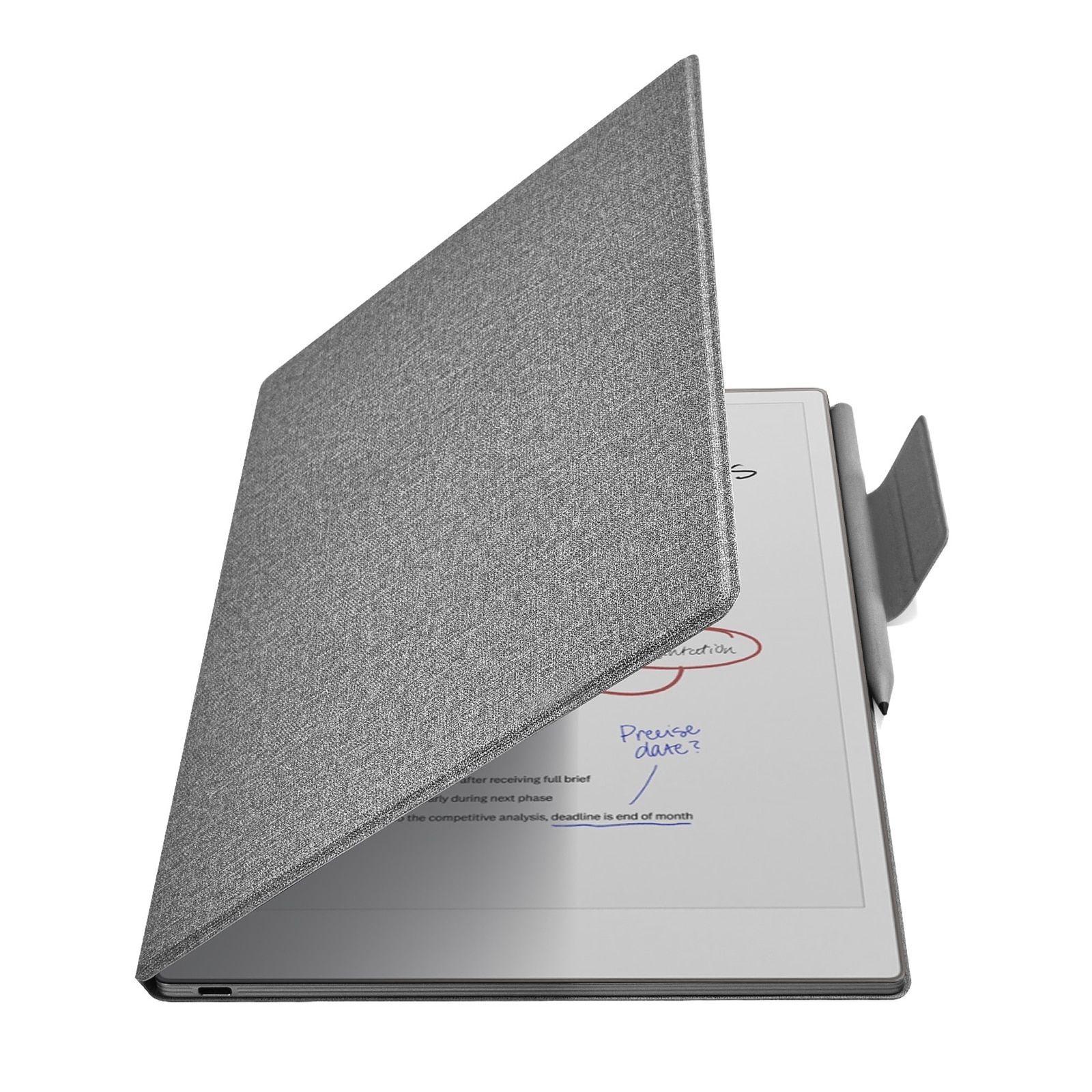 Husa tableta pentru Remarkable Paper Pro 11.8"(2024), ulta slim, design magnetic, usor, functie wake up - sleep, inchidere magnetica, waterproof, anti zgarieturi, anti pete, gri