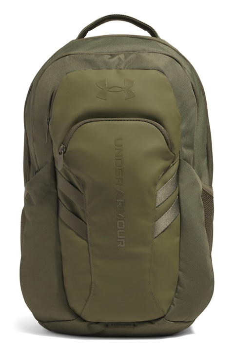 Under Armour, Раница Hustlro 6.0 Pro с лого - 31 л, Маслинено зелено