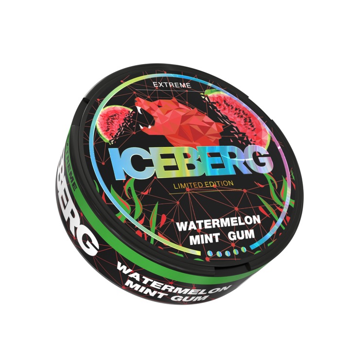 Pouch cu nicotina - Iceberg Watermelon Mint Gum 12 g