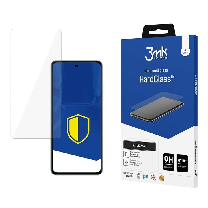 Folie de protectie 3MK HardGlass pentru Realme C67, 9H, 0,3mm, margini 2,5D, oleofoba