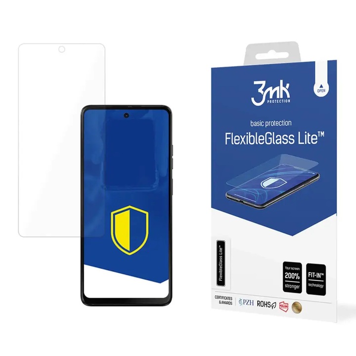 Folie de protectie 3MK FlexibleGlass Lite pentru Motorola Moto G04S, 0.16mm, 6H, transparenta