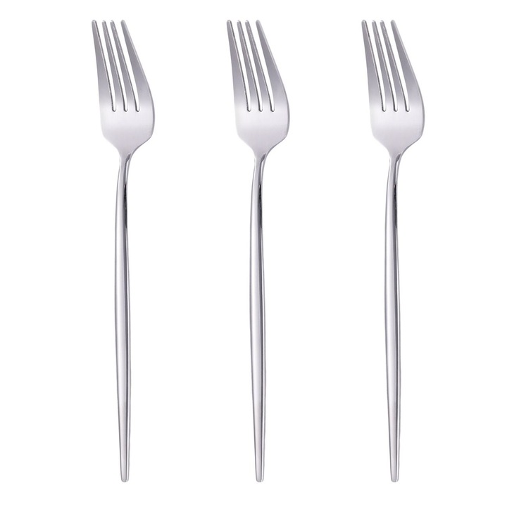 Rozsdamentes acél villák "Slim" 21,5cm - 3db