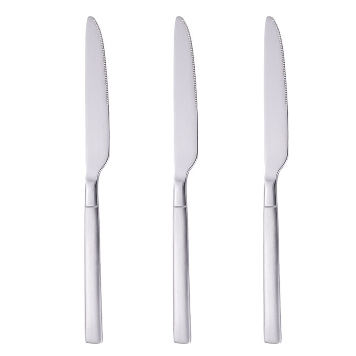 Rozsdamentes acél asztali kések "Basic" 23cm - 3db