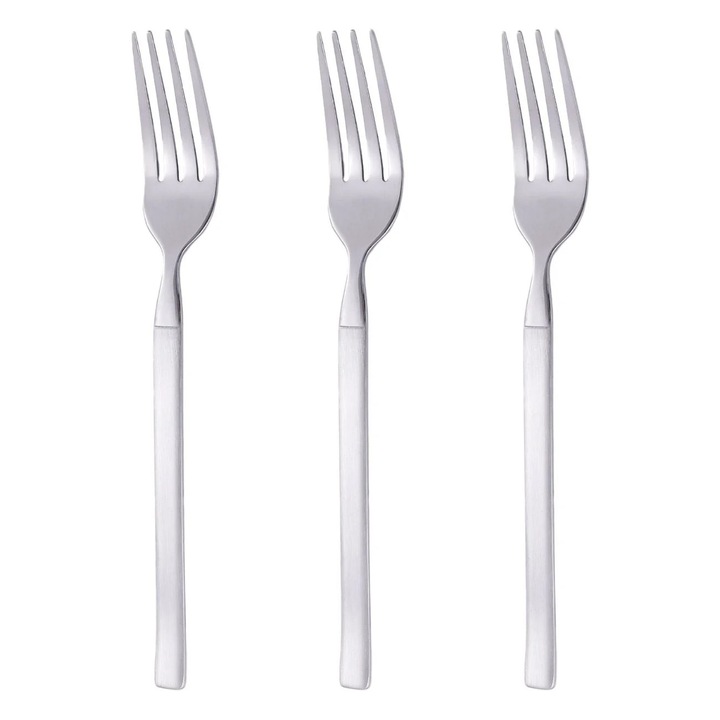Rozsdamentes acél villák "Basic" 21cm, 3db