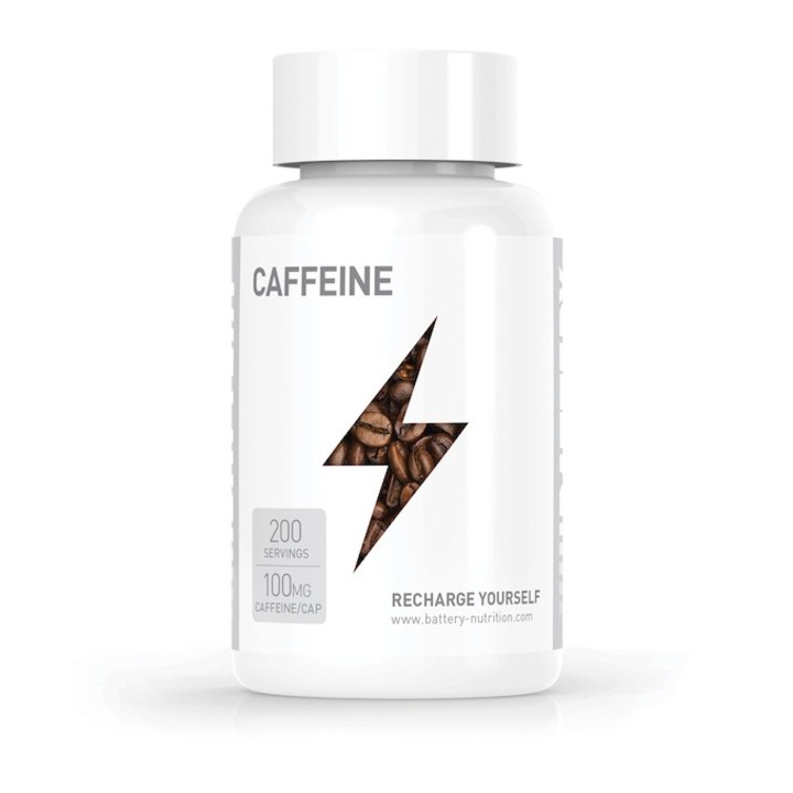 Supliment alimentar, Battery Nutrition, Cafeina, 200 capsule