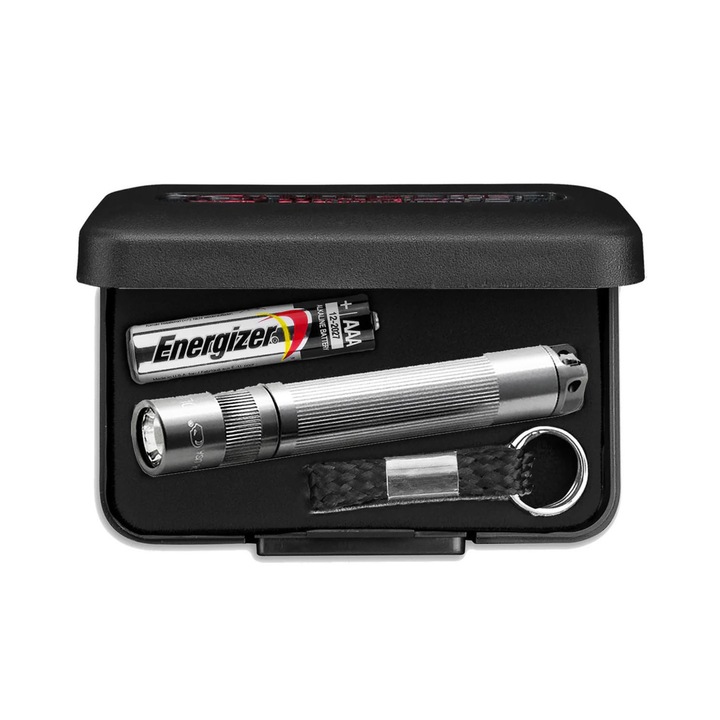Микро-фенер MagLite Solitaire LED, ключодържател, цвят сив