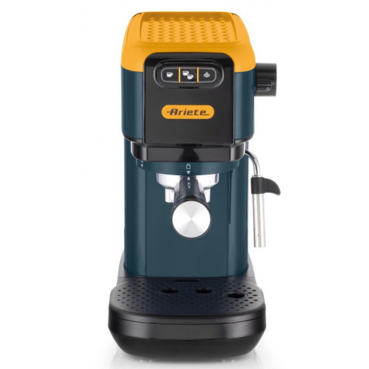 Espressor de cafea Ariete ESPRESSO COLOR 1399/16, 1300W, 15 bar, 1.1 L, Cafea macinata si ESE, Galben