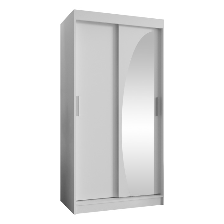 Dulap Grilion 100, MIRJAN 24, alb, 62x100x200 cm
