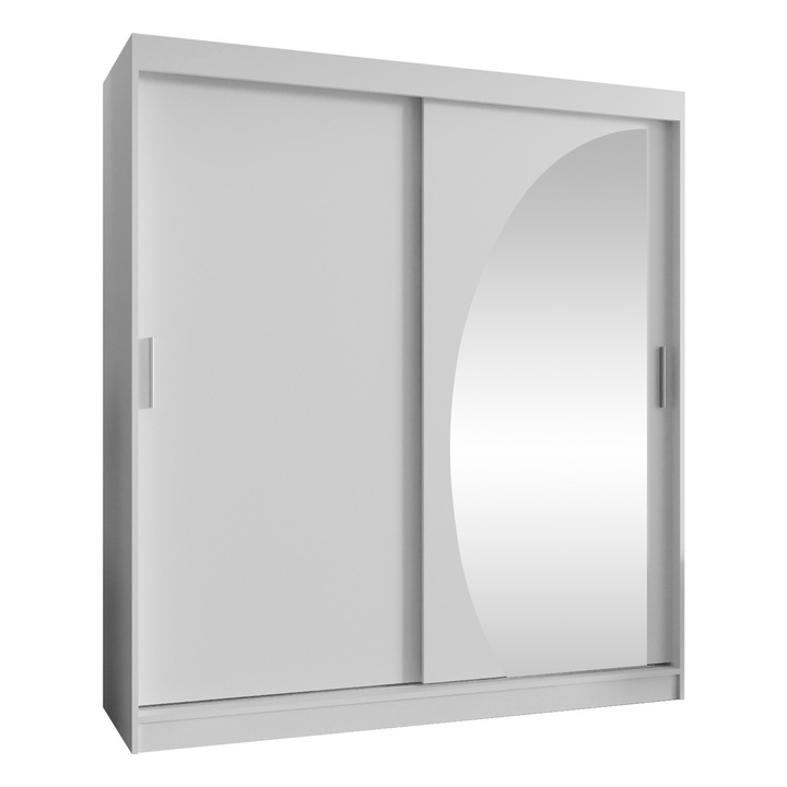 Dulap Grilion 180, MIRJAN 24, alb, 62x180x200 cm