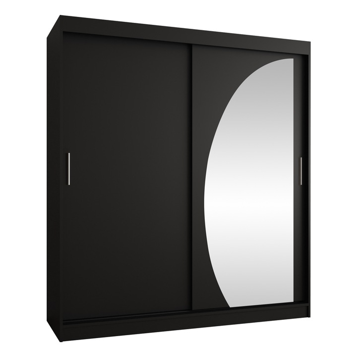 Dulap Grilion 180, MIRJAN 24, negru, 62x180x200 cm