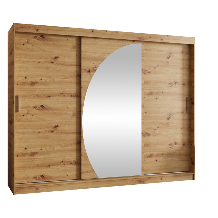 Dulap Grilion 250, MIRJAN 24, stejar artisan, 62x250x200 cm