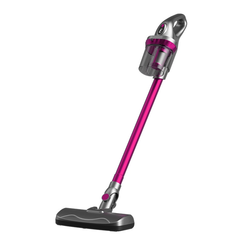 Aspirator vertical fara fir, 120 W, 17 KPa, reglare in 3 viteze, capacitate cutie de praf 600 ml, aspirare si stergere, potrivit pentru lucrarile de curatare casnica, gri-rosu