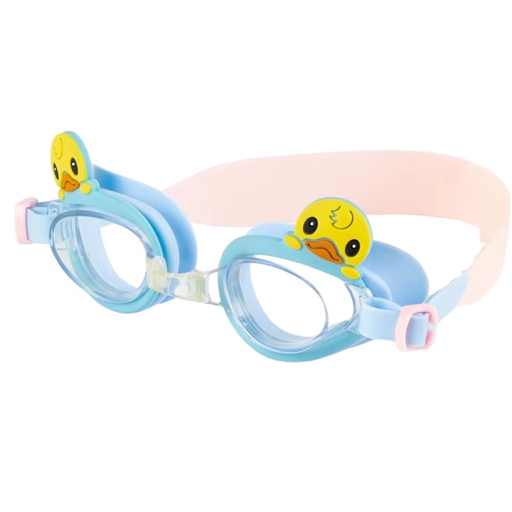 Ochelari de inot pentru copii, VisZone, Protectie UV, Anti-Aburire, Perfect Fit, Albastru