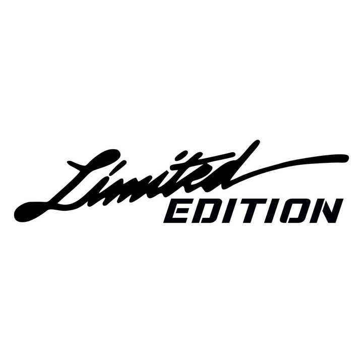 Sticker Auto Ford Limited Edition, Negru, 25 cm