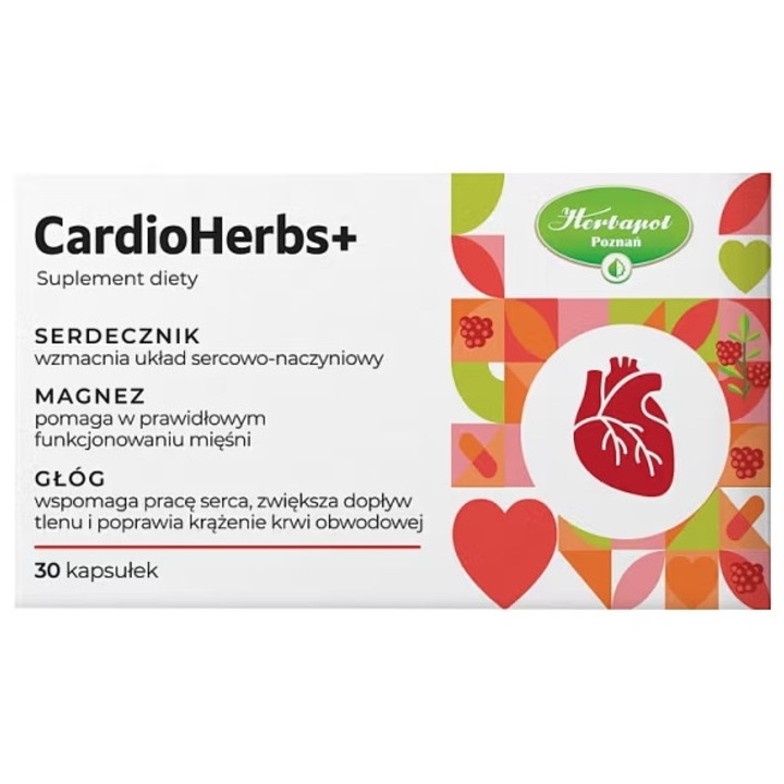 Supliment alimentar, Herbapol, Cardioherbs+, capsule, pentru femei