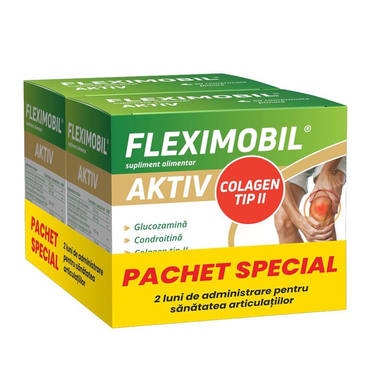 Pachet Fleximobil Aktiv 2 x 60 comprimate filmate Fiterman