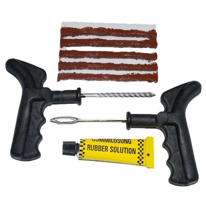 Defekt javító szett gumi kukaccal