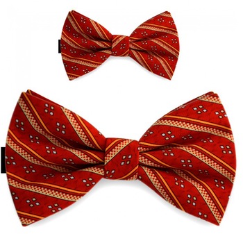 Papioane tata fiu, rosu, model inspiratie folk Papioane tata fiu, rosu, model inspiratie folk