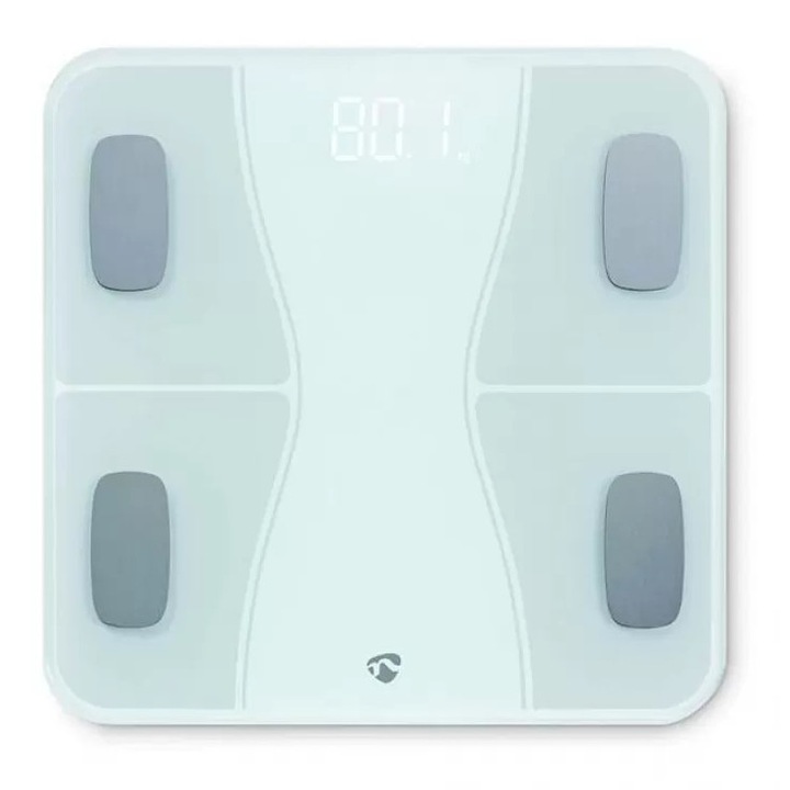 Cantar digital de baie Smart Bluetooth, sticla temperata, max 180kg