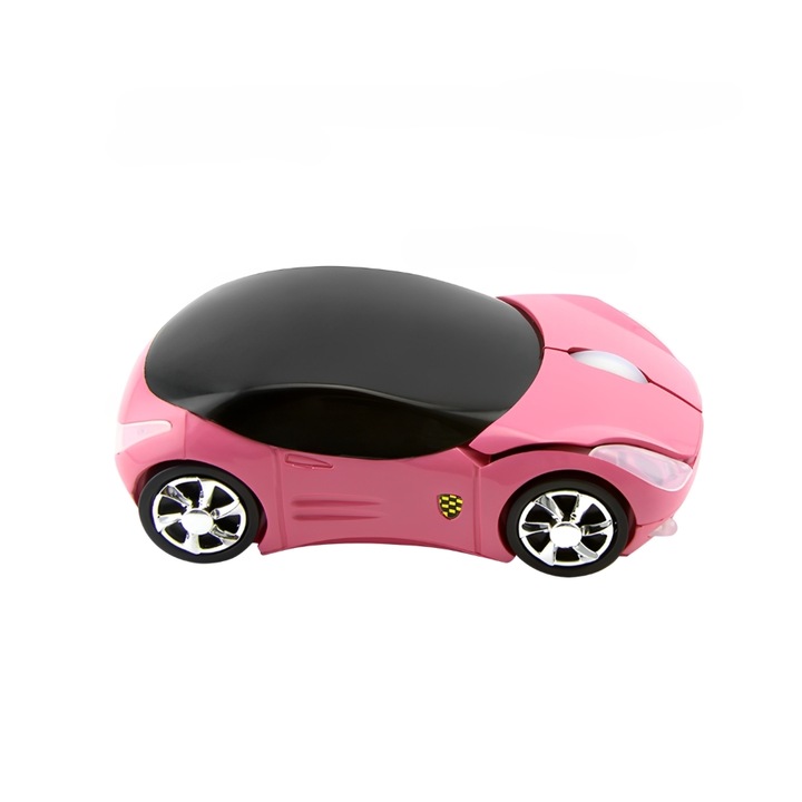 Mouse wireless TREXORA, design ergonomic, 1600 DPI, roz