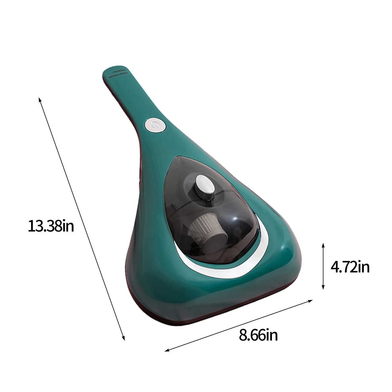 Aspirator portabil pentru saltele, functie de incalzire, verde, 33x21x9.5cm