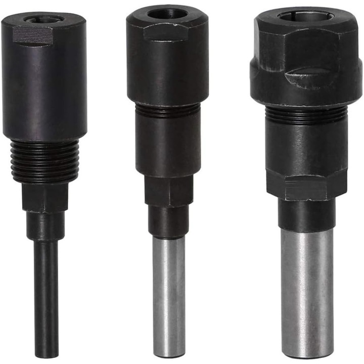 Extensie mandrina freza, 1/4+8mm+1/2, pentru prelucrare lemn