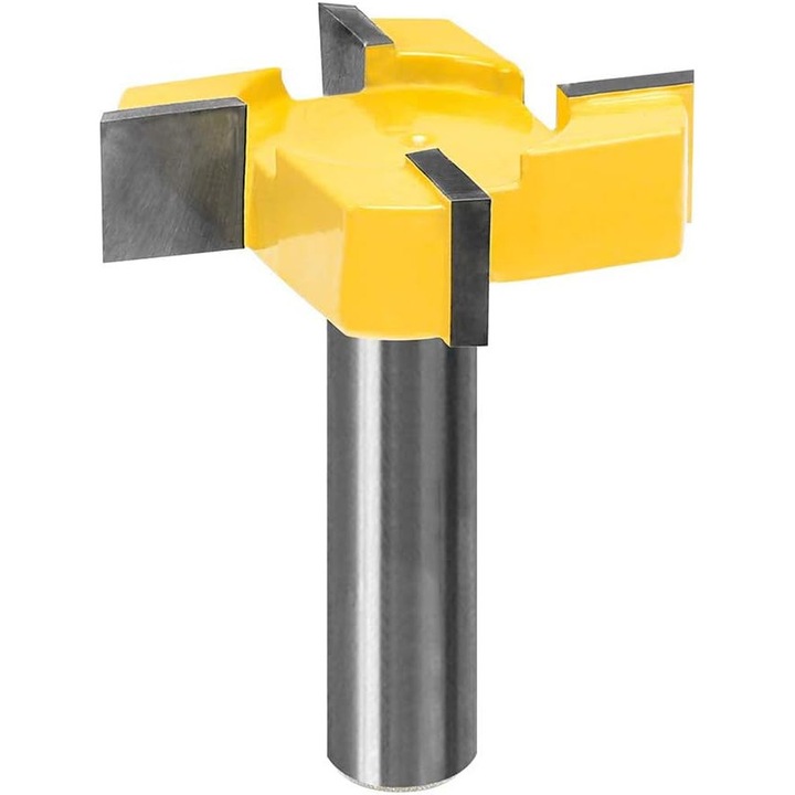 Freza pentru frezat, 8mm, 19mm, galben, 12.7x58mm