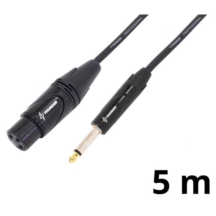 Thunder CX40-5 mikrofonkábel (6,3 mm Jack – XLR mama) – (5 m)