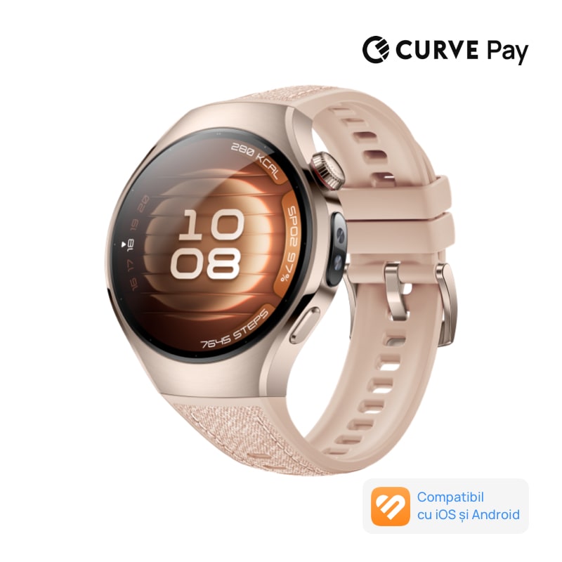 Smartwatch HUAWEI Watch 5 42mm, Sand Gold 904L Stainless Steel