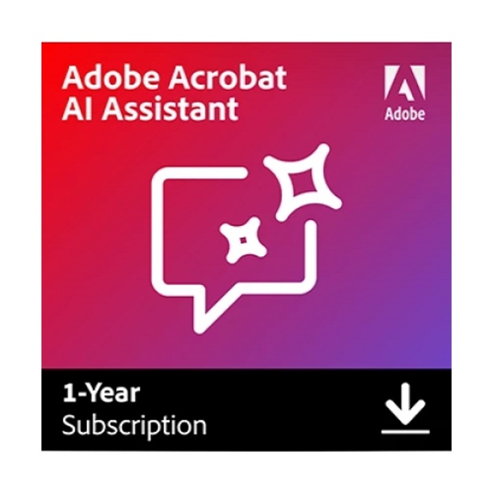 Adobe AI Assistant for Acrobat – 1 év (ESD, Multi-Language, Windows/Mac) – Elektronikus licenc