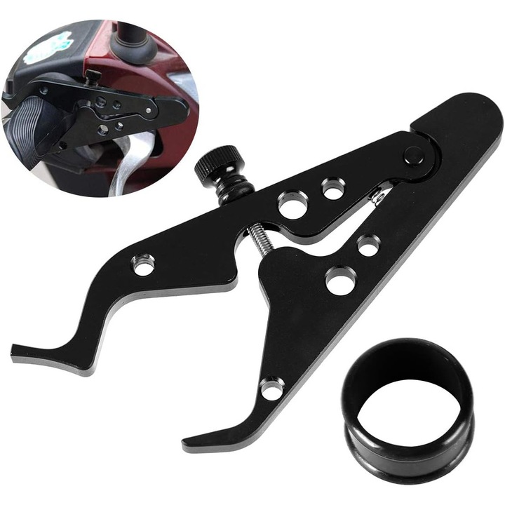 Accesoriu moto HERUSI control croaziera aluminiu cauciuc 135x50x50mm