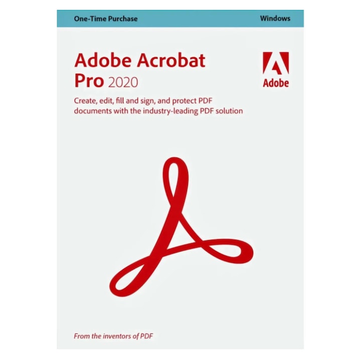 Adobe Acrobat Pro 2020, Állandó Licenc, Professzionális PDF Szerkesztő, Windows 10x11