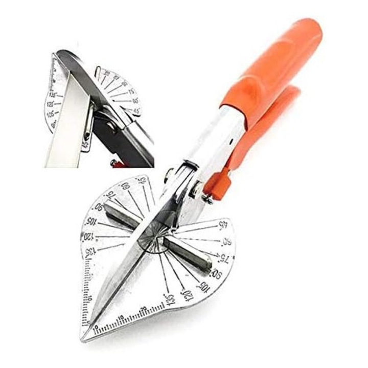 Állítható szögű olló 45-135 fok, multifunkcionális, acél, 22cm