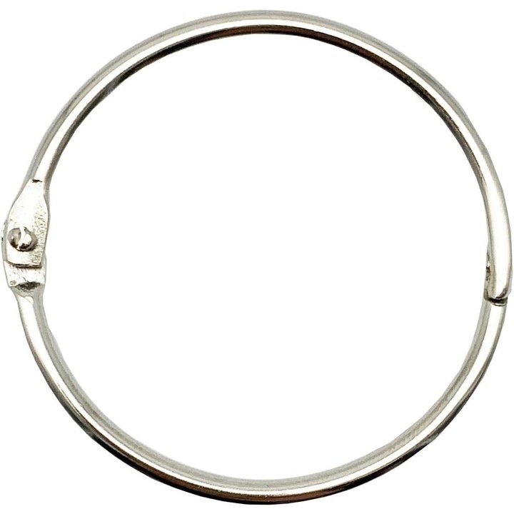 Set 15 Inele metalice pentru dosare, 2 inch, argintiu