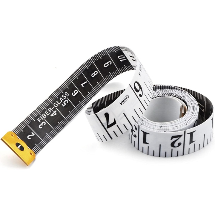 Инструмент за измерване на тяло, Enforose, 1.5м, бял