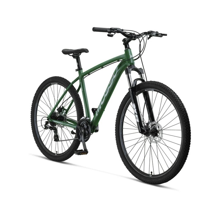 Велосипед Mosso Raceline Man Hydraulic MTB, 29" колело, 20" алуминиева рамка, зелен/сребрист цвят