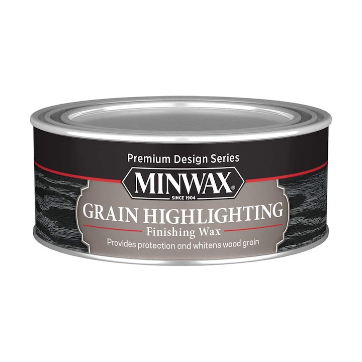 Ceara pentru imbunatatirea granulatiei lemnului, mata Minwax Grain Highlighting Finishing Wax 237 ml