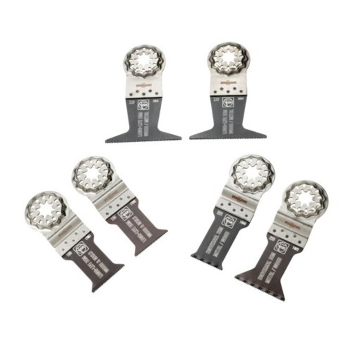 Set 6 panze taiere adanca Fein E-Cut SL, lemn metal