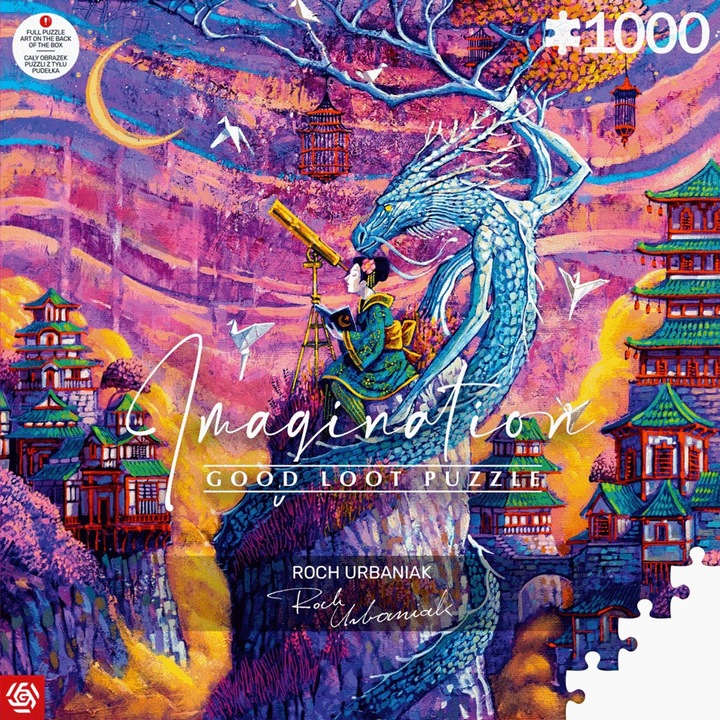 Cenega Imagination Puzzle: Roch Urbaniak Sakura és Ryu, 1000 elem, 68x48 cm