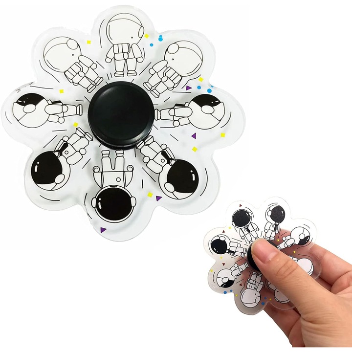 Animált Fidget Spinner, Kézi Pörgettyű Stresszoldó Játék, Stressz- és Szorongáscsökkentő Kézi Pörgettyű Játék, Kézi Ujj Pörgettyű Giroszkóp Gyermekeknek és Felnőtteknek Ujjjáték