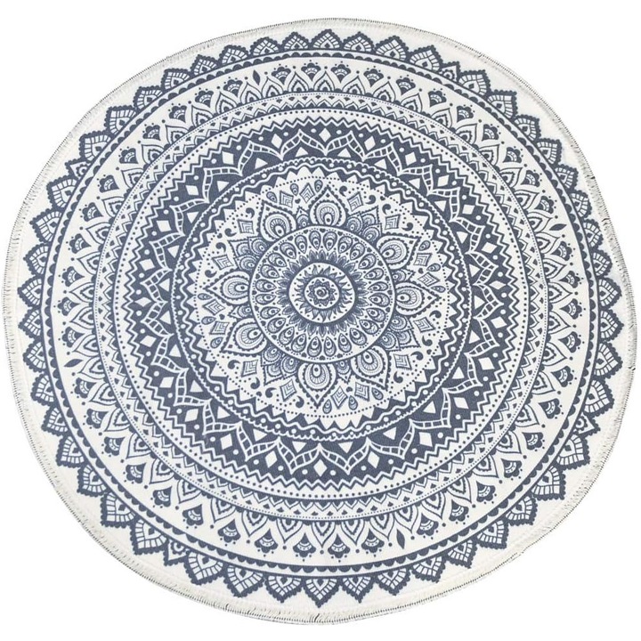 Covor rotund covor imprimat covor tesut subtire covor stil boho covor rotund pentru living dormitor covor