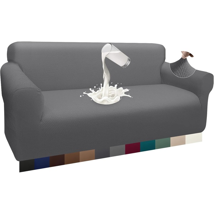 Husa canapea Enforose, 140-190cm, model jacquard, impermeabil, usor de curatat, non-alunecare, 100x100cm