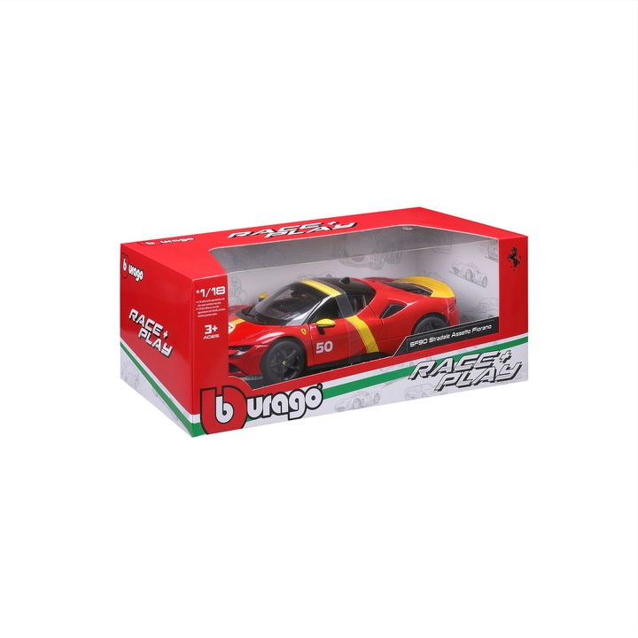 Macheta Ferrari SF90 Stradale Assetto Fiorano #50 - 1/18 Bburago