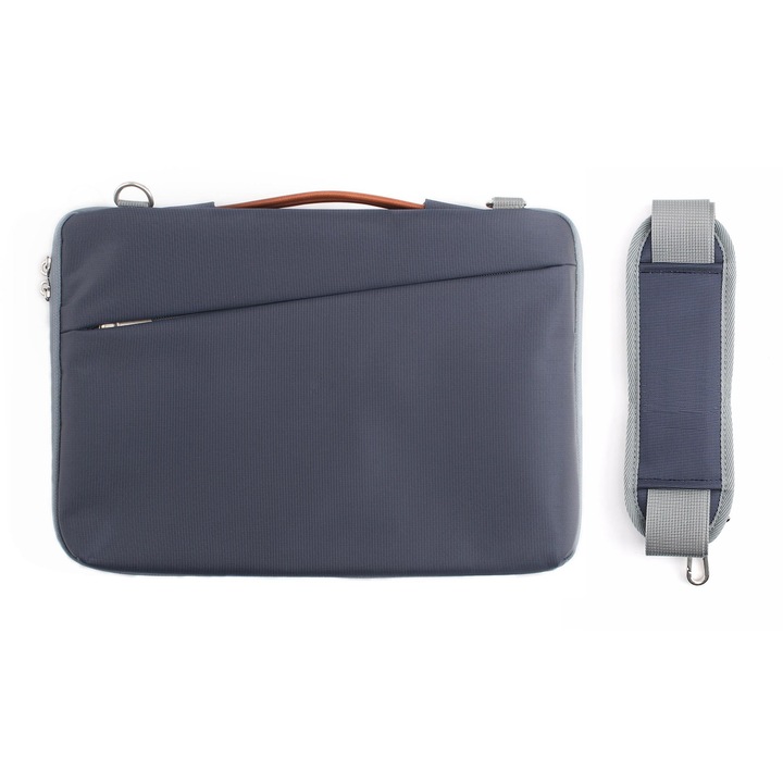 Geanta laptop JCPAL Tofino Messenger Sleeve 13"/14", blue