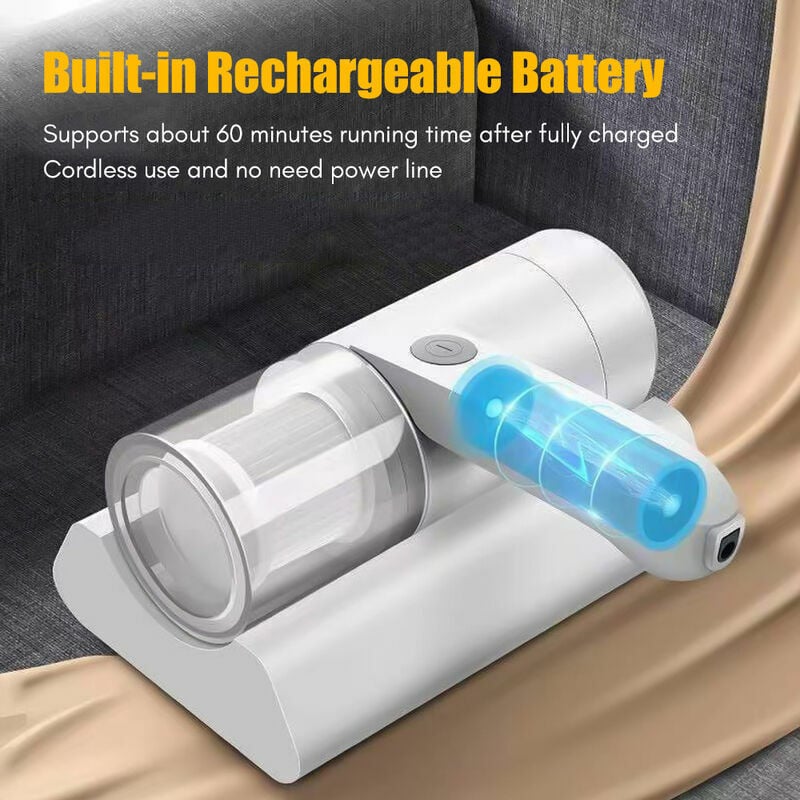 Aspirator portabil fara fir, compact, 10kPa, 1200mAh, HEPA, 0.8kg
