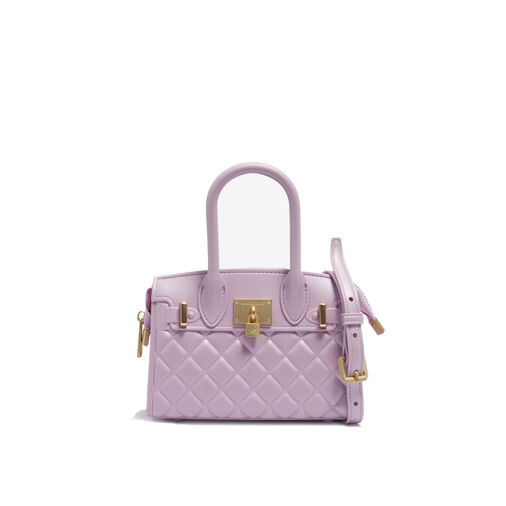 Marc ellis, Geanta crossbody matlasata, Auriu, Lila