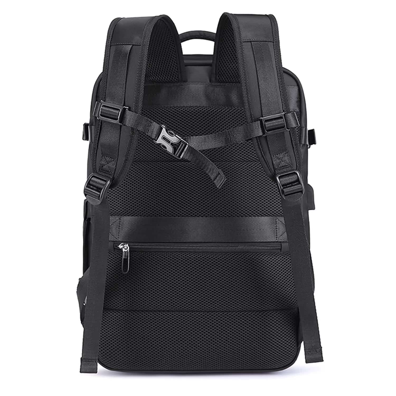 Rucsac Business Travel cu Port USB – pentru Laptop pana la 15.6” Impermeabil Spatios si Elegant compatibil WIzz Air si Ryan Air - negru